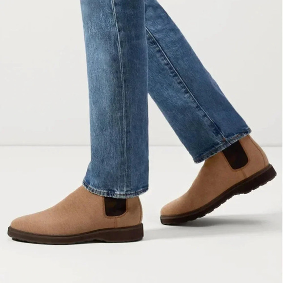 Rothys The Merino Chelsea Boots Ankle Boot Camouflage Camo Brown Tan Mens Size 8 - Picture 2 of 9